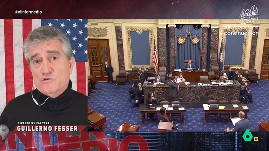 Guillermo Fesser, tras la reapertura del gobierno de EEUU: "Ocho cagones le han dado un cheque en blanco a Trump" El corresponsal señala que siete senadores demócratas han roto la disciplina de partido y han votado junto con los senadores republicanos. "Los senadores demócratas no representan a los electores sino al dinero que financia sus campañas", critica el periodista.