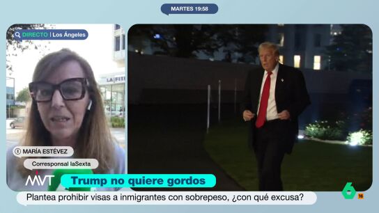 Mar&iacute;a Est&eacute;vez analiza en este v&iacute;deo la idea del Gobierno de Trump de prohibir visas a inmigrantes con sobrepeso o diabetes. Seg&uacute;n explica en este v&iacute;deo, se obligar&aacute; a un reconocimiento m&eacute;dico e incluso podr&iacute;a afectar a los turistas.