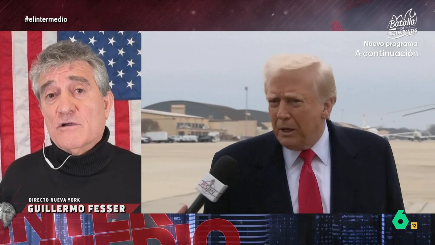Guillermo Fesser, sobre los indultos de Trump: "En general, en EEUU, son una vergüenza, un cachondeo" El corresponsal expone que recientemente Trump ha indultado a Rudy Giuliani y Mark Meadows. Además, se rumorea que el siguiente indulto es el de Ghislaine Maxwell, cómplice de Epstein, que está condenada a 20 años por tráfico sexual de menores.