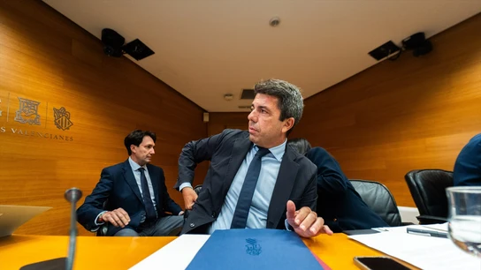 Carlos Mazón este martes en la comisión de investigación de las Cortes Valencianas. Carlos Mazón este martes en la comisión de investigación de las Cortes Valencianas.