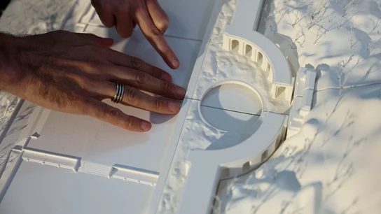 Maqueta del proyecto 'La base y la cruz' Maqueta del proyecto 'La base y la cruz'