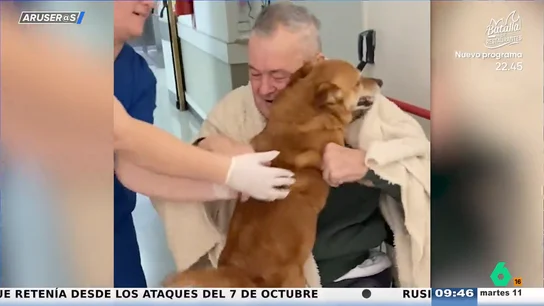 El emotivo vídeo del encuentro de Miguel con su perro tras pasar dos meses en el Hospital El emotivo vídeo del encuentro de Miguel con su perro tras pasar dos meses en el Hospital