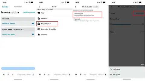 Rutina para controlar la termperatura Rutina para controlar la termperatura