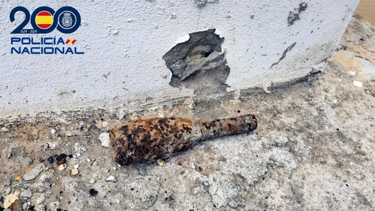 Granada de mortero hallada en unas obras en el campus de la Universidad de Huelva Granada de mortero hallada en unas obras en el campus de la Universidad de Huelva