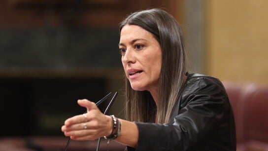 La portavoz de Junts en el Congreso, Miriam Nogueras, durante el pleno en el Congreso