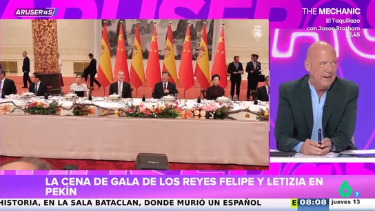 Alfonso Arús analiza el menú de los reyes de España en Pekín: "Se le ha hecho larga la cena a Letizia" Alfonso Arús analiza el menú de los reyes de España en Pekín: "Se le ha hecho larga la cena a Letizia"