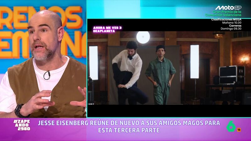 VÍDEO | Alberto Rey analiza la película de acción y magia 'Ahora me ves 3': "Es una película de cumpleaños infantil"