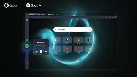 Opera y Spotify crean un tema para el navegador perfecto para los amantes de la música Opera y Spotify crean un tema para el navegador perfecto para los amantes de la música