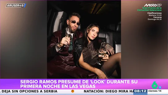El look viral de Sergio Ramos y Pilar Rubio en Las Vegas antes de los Grammy, en vídeo El look viral de Sergio Ramos y Pilar Rubio en Las Vegas antes de los Grammy, en vídeo