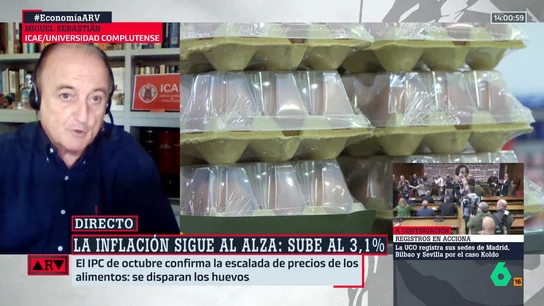 Miguel Sebastián, sobre la subida de los huevos: "El mayor riesgo de desabastecimiento es decir que hay riesgo de desabastecimiento" Miguel Sebastián, sobre la subida de los huevos: "El mayor riesgo de desabastecimiento es decir que hay riesgo de desabastecimiento"