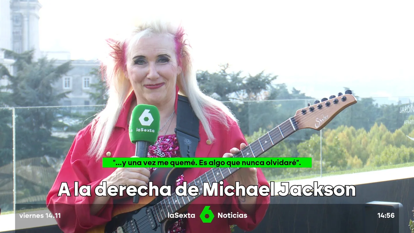 La guitarrista Jennifer Batten La guitarrista Jennifer Batten