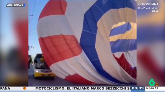El impactante v&iacute;deo del aterrizaje de emergencia de globos aerost&aacute;ticos en M&eacute;xico 