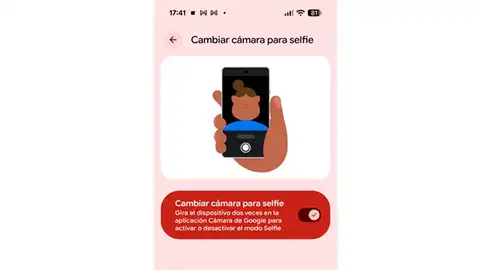 Cambiando a cámara selfie Cambiando a cámara selfie