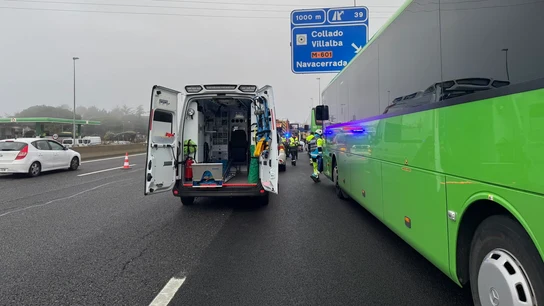 Accidente en Collado Villalba, Madrid. Accidente en Collado Villalba, Madrid.