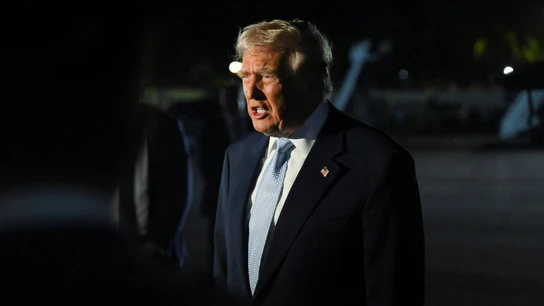 El presidente de Estados Unidos, Donald Trump, comparece ante los medios El presidente de Estados Unidos, Donald Trump, comparece ante los medios