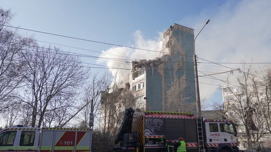 El edificio de Ternópil (Ucrania), alcanzado por misiles y drones rusos la noche del 19 de noviembre de 2025 El edificio de Ternópil (Ucrania), alcanzado por misiles y drones rusos la noche del 19 de noviembre de 2025