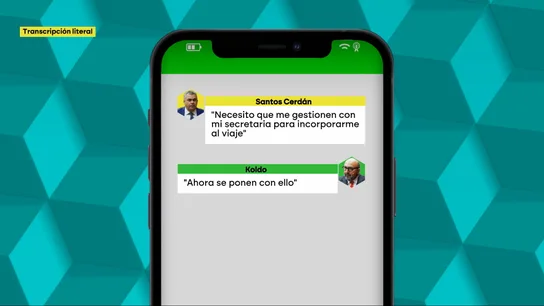 Mensaje entre Santos Cerdán y Koldo García Mensaje entre Santos Cerdán y Koldo García