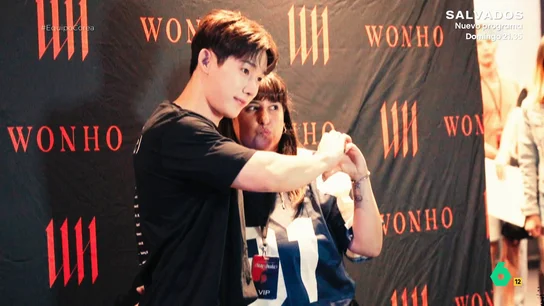 Una fan con Wonho Una fan con Wonho