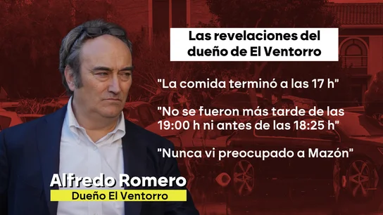 El dueño de El Ventorro, sobre la comida de Mazón El dueño de El Ventorro, sobre la comida de Mazón