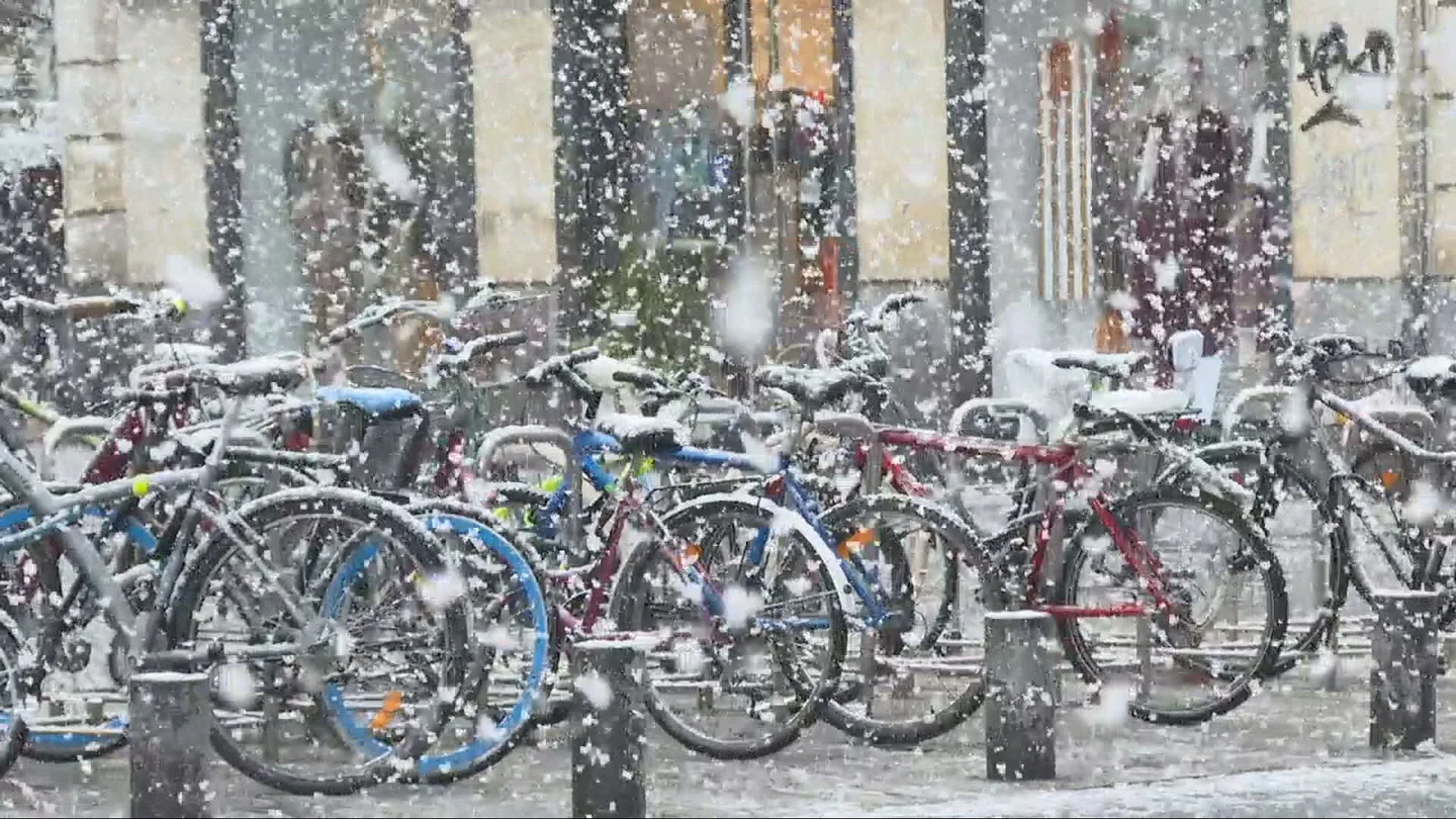 Imagen de las nevadas que han caído en distintas capitales de provincia Imagen de las nevadas que han caído en distintas capitales de provincia