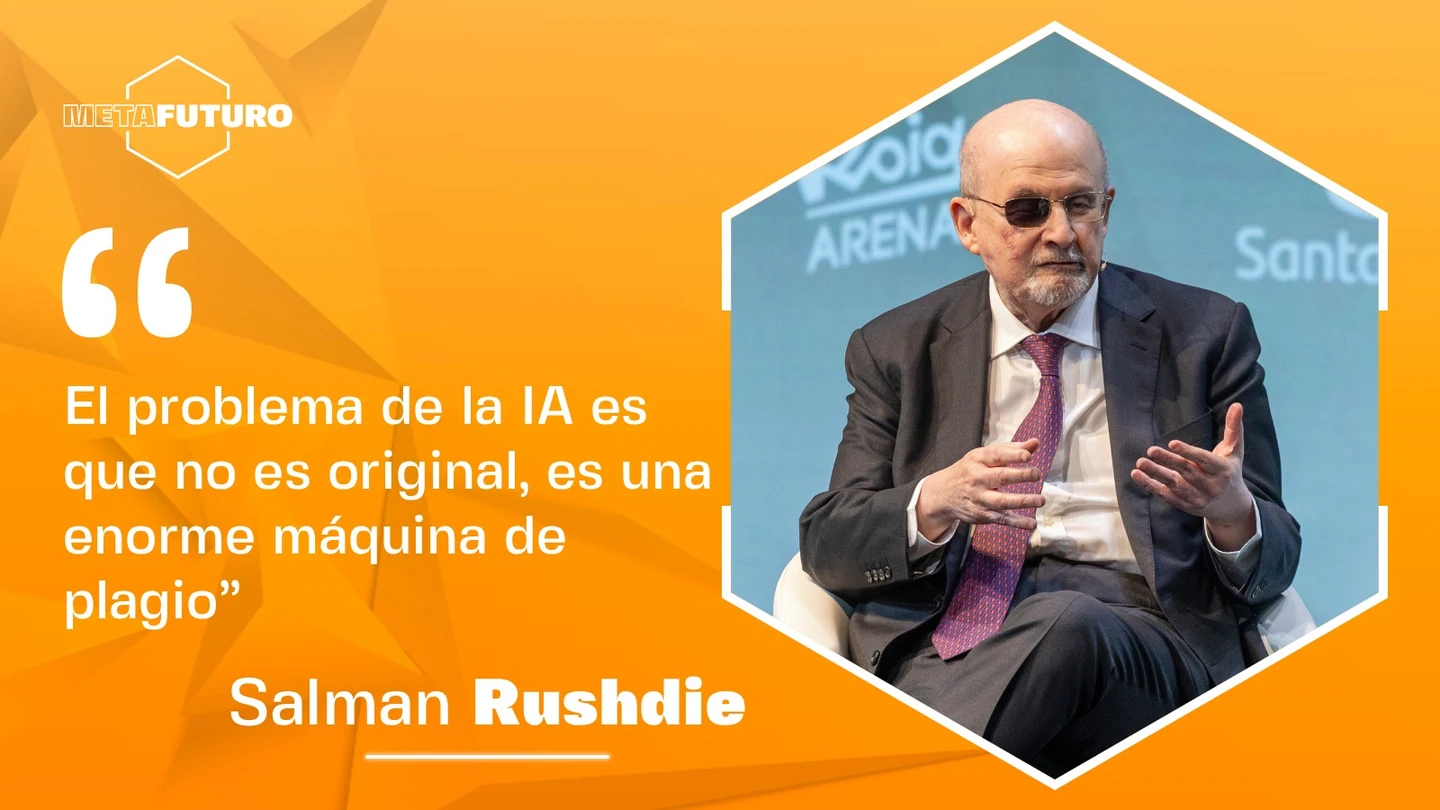El escritor Salman Rushdie, en Metafuturo El escritor Salman Rushdie, en Metafuturo