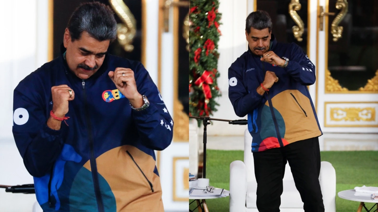 Nicolás Maduro bailando bajo el ritmo de un remix de frases suyas como "sí a la paz" Nicolás Maduro bailando bajo el ritmo de un remix de frases suyas como "sí a la paz"
