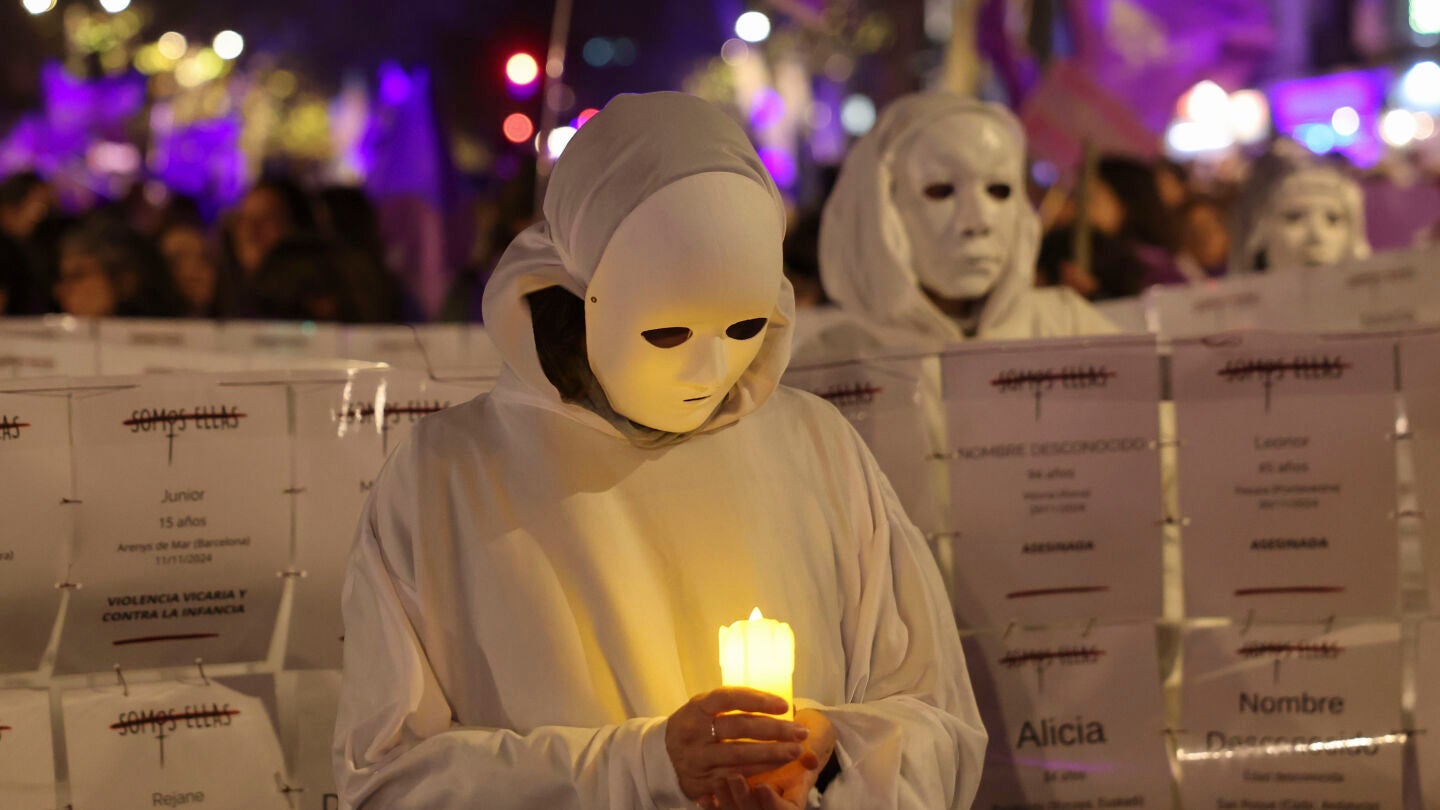 Manifestación e Valencia por el 25-N. 