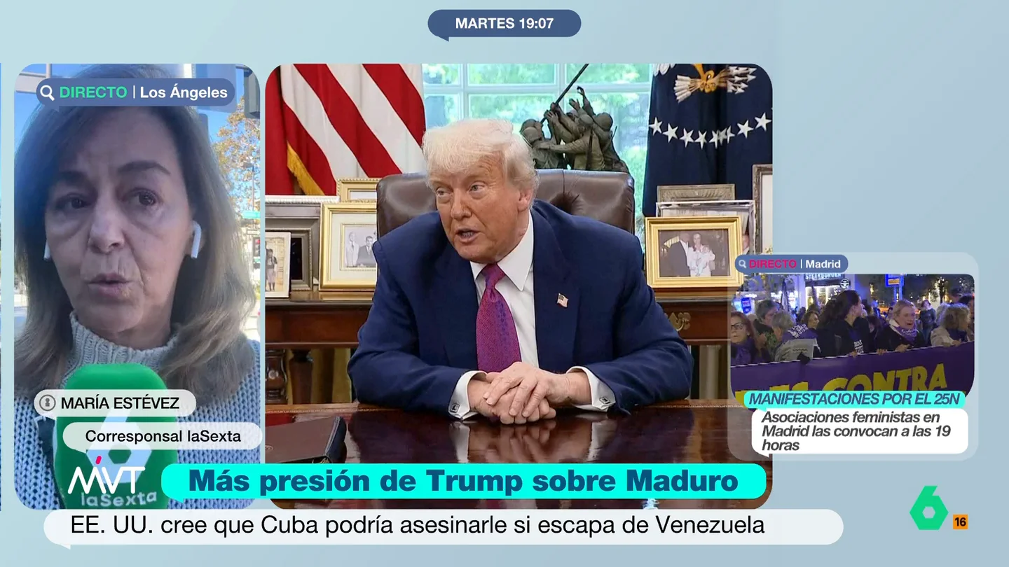 María Estévez, sobre la operación de EEUU en Venezuela: "El arquitecto de todo es Marco Rubio" La corresponsal explica que no hay "oposición interna" a lo que está sucediendo. La operación ha entrado en una segunda fase en la que se ha declarado a Nicolás Maduro líder de una organización terrorista.