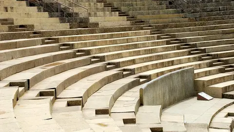 Detalle del Teatro Romano de Mérida Detalle del Teatro Romano de Mérida