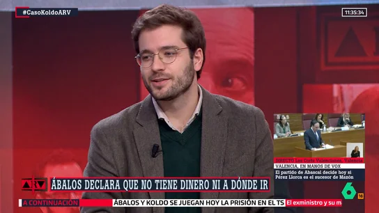 Alán Barroso, contra el victimismo de Ábalos: "Fastidiados estaban los que luchaban en las UCI durante la pandemia, no los se repartían sobrecostes de mascarillas" Alán Barroso, contra el victimismo de Ábalos: "Fastidiados estaban los que luchaban en las UCI durante la pandemia, no los se repartían sobrecostes de mascarillas"