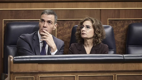 Pedro Sánchez y María Jesús Montero en el Congreso de los Diputados Pedro Sánchez y María Jesús Montero en el Congreso de los Diputados