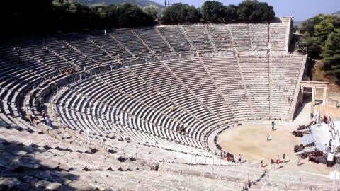 Teatro de Epidauro, en Grecia