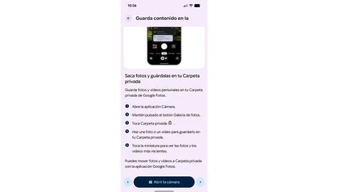 Guardando las imágenes en la carpeta privada dem forma automática