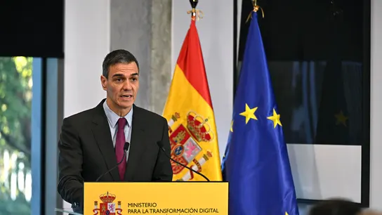 El presidente del Gobierno, Pedro Sánchez, durante una comparecencia en un acto institucional El presidente del Gobierno, Pedro Sánchez, durante una comparecencia en un acto institucional