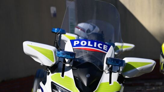 Imagen de archivo de una moto de la Polic&iacute;a francesa