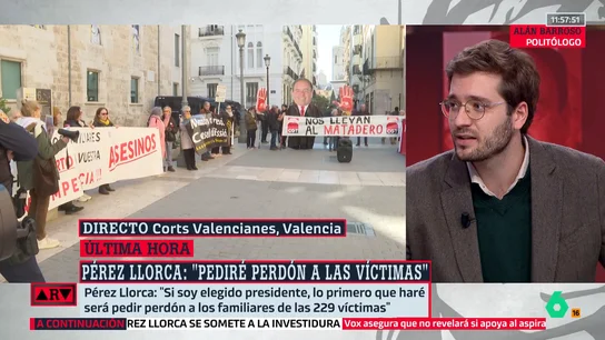 Alán Barroso, sobre Pérez Llorca: "Es un Mazón 2.0 y las víctimas lo saben" Alán Barroso, sobre Pérez Llorca: "Es un Mazón 2.0 y las víctimas lo saben"