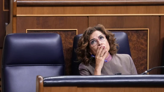 La ministra de Hacienda, María Jesús Montero, durante la sesión de control al Gobierno La ministra de Hacienda, María Jesús Montero, durante la sesión de control al Gobierno