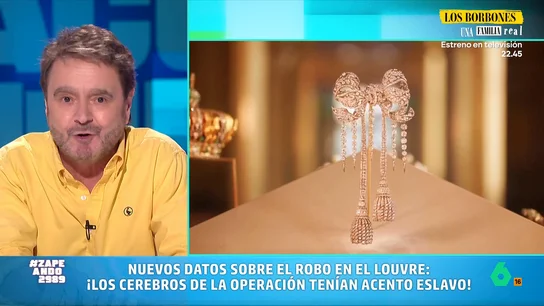 Paco Jiménez analiza en vídeo las últimas novedades del robo en el Louvre: "Los que lo encargaron tenían acento eslavo" Paco Jiménez repasa las últimas noticias sobre el robo del Louvre, como la detención de un nuevo implicado, la auditoría que ya avisó sobre el balcón por el que se colaron los ladrones o que los que lo encargaron "tendrían acento eslavo".