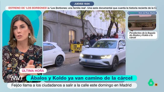 Raquel Ejerique: "Que un diputado que estaba votando antes de ayer entre en prisión es un golpe fuerte a la imagen del PSOE" El juez Leopoldo Puente ha decretado prisión provisional sin fianza para José Luis Ábalos y Koldo García. El magistrado considera que hay un riesgo de fuga "extremo". Ambos han ingresado en la prisión de Soto del Real.