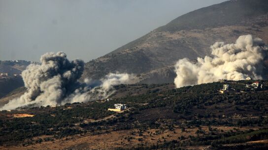 Imagen de los bombardeos israel&iacute;es en el sur de L&iacute;bano