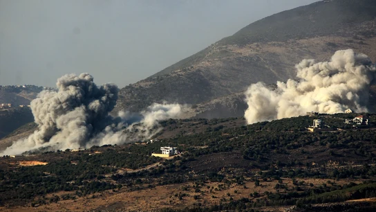 Imagen de los bombardeos israelíes en el sur de Líbano Imagen de los bombardeos israelíes en el sur de Líbano