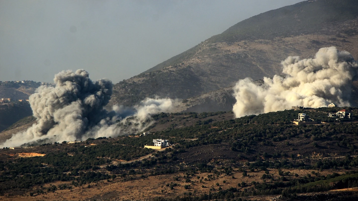 Imagen de los bombardeos israelíes en el sur de Líbano Imagen de los bombardeos israelíes en el sur de Líbano