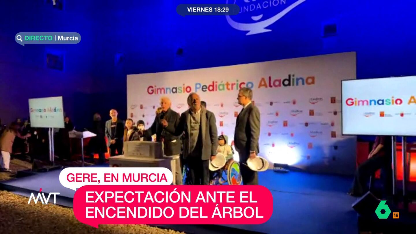 Richard Gere inaugurar un gimnasio pediátrico en un hospital de Murcia
