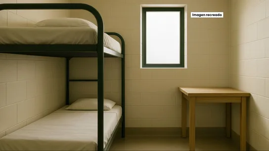 Imagen recreada con IA de una celda de Soto del Real Imagen recreada con IA de una celda de Soto del Real