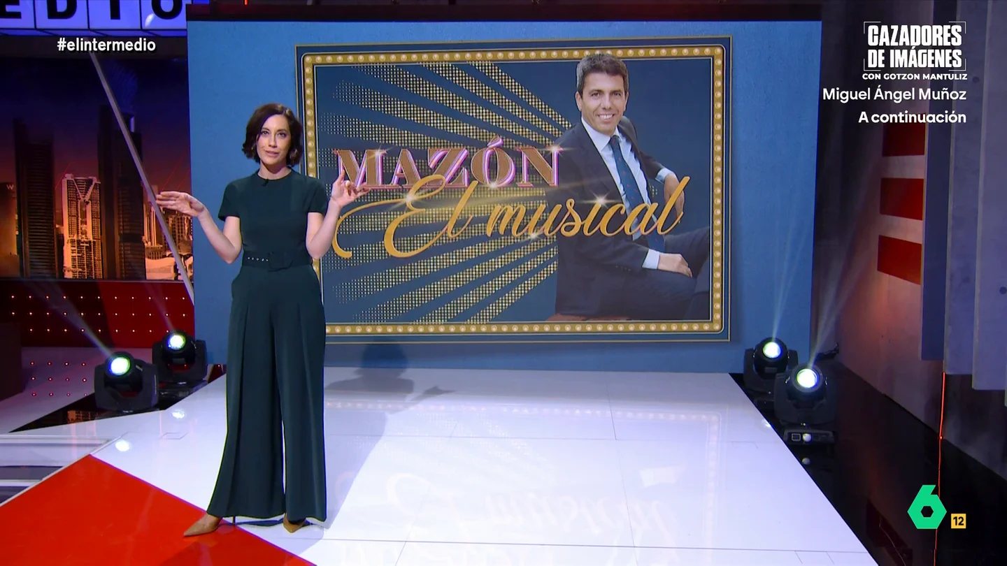 De 'Sarandonga' a 'Vamos a contar mentiras': Cristina Gallego explica qué hizo Mazón el 29 de octubre con canciones El expresident de la Generalitat Valenciana sigue sin ser claro sobre qué hizo la tarde del 29 de octubre de 2024. Por ello, la cómica a 'compuesto' un particular musical para intentar describir qué pudo hacer.