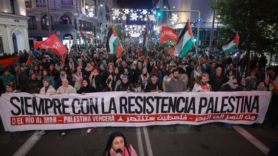 Manifestaci&oacute;n propalestina en Madrid