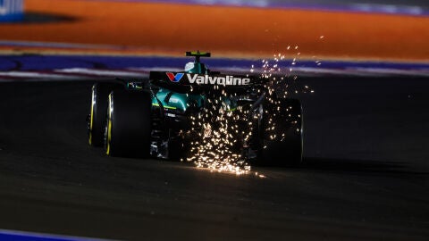 Fernando Alonso en la clasificación del GP de Catar