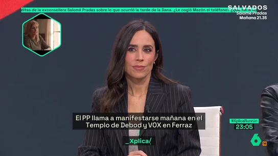 Pilar Velasco, sobre la coincidencia de manifestaciones contra el Gobierno: "La tensión Vox-PP es una permanente" Pilar Velasco, sobre la coincidencia de manifestaciones contra el Gobierno: "La tensión Vox-PP es una permanente"