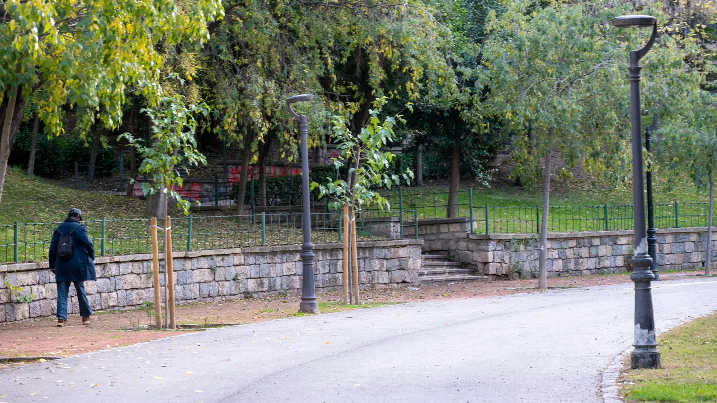 Imagen del parque de Jaén donde fueron halladas las menores Imagen del parque de Jaén donde fueron halladas las menores