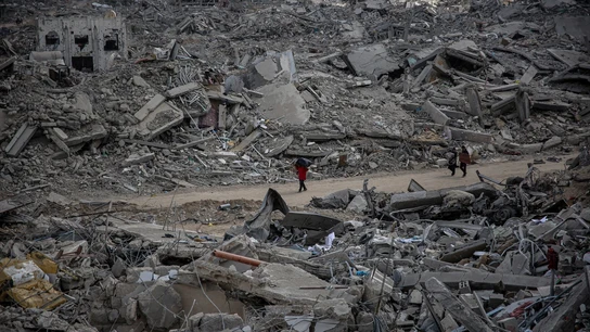 Destrucción en Gaza, en una imagen de archivo. Destrucción en Gaza, en una imagen de archivo.